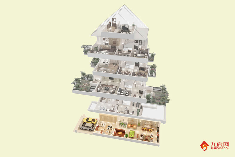 5室5厅3卫约185.39平米