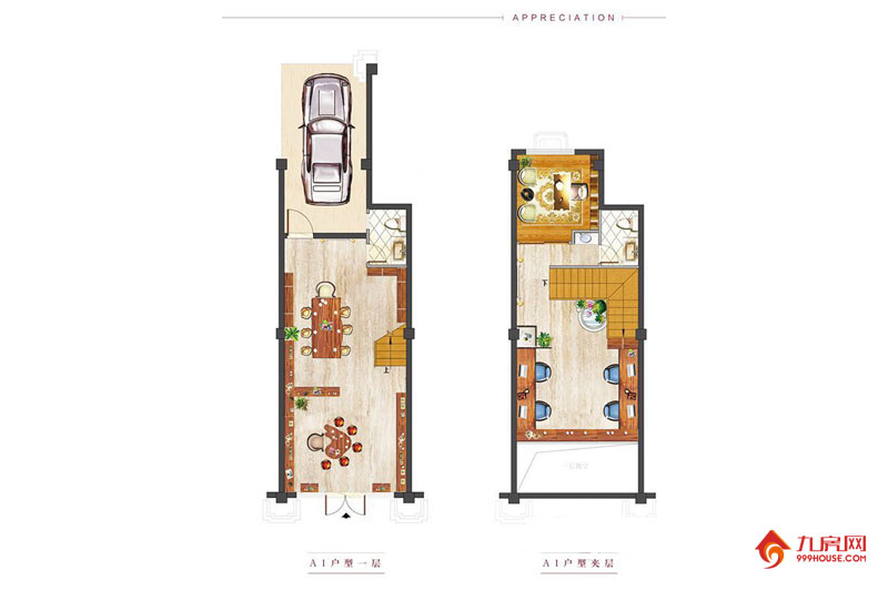 3室2厅3卫约258.00平米