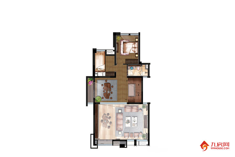 1室1厅1卫约173.00平米