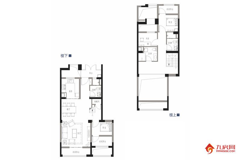 3室2厅3卫约137.00平米