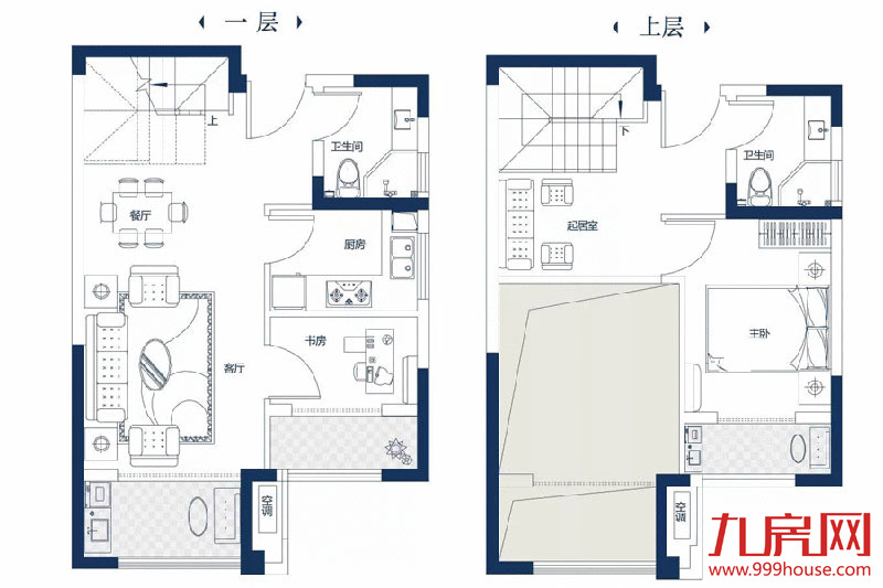 2室2厅2卫 约94.00平米
