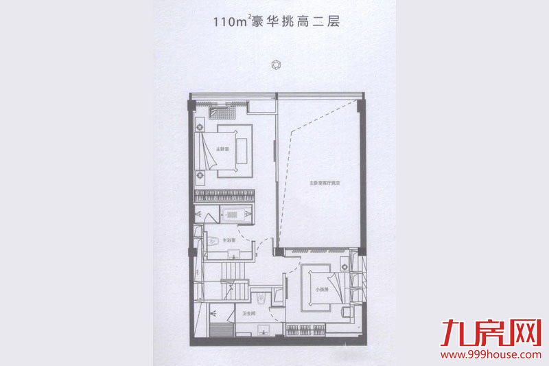 3室2厅3卫约110.00平米