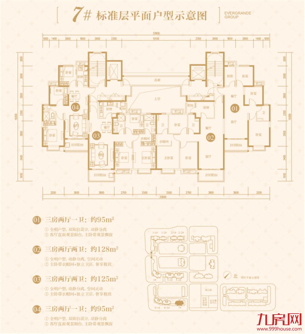 7#标准楼层平面示意图