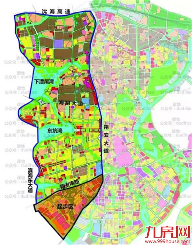 环东海域东部新城起步区先行启动 规划总面积67.67k㎡——九房网
