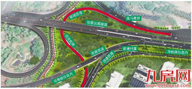 海沧大桥新建出岛下桥通道 可直接进海沧生活区——九房网