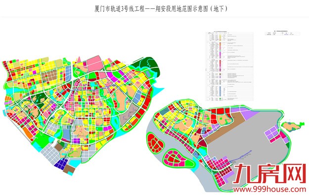 厦地铁3号线选址图公示 预留远期对接厦大翔安校区——九房网