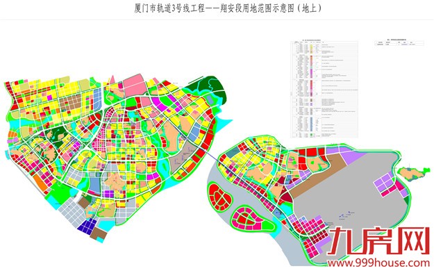 厦地铁3号线选址图公示 预留远期对接厦大翔安校区——九房网