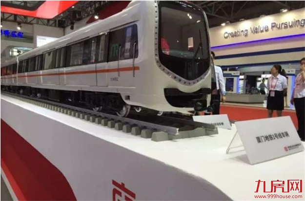 厦门地铁1号线列车模型亮相 最大载客量2062人——九房网