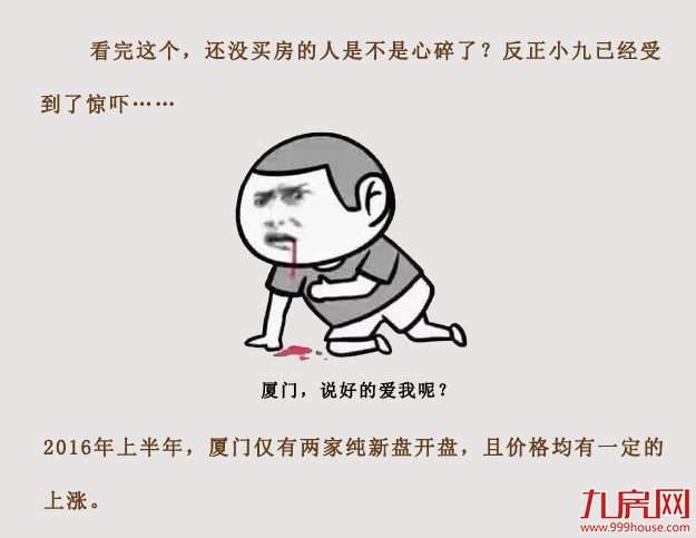 惊吓！厦门上半年房价涨的有多猛？——九房网