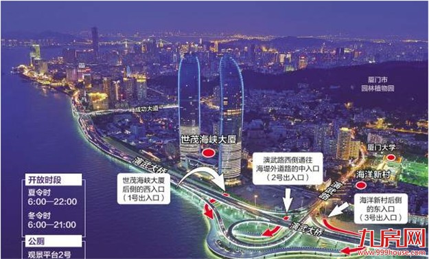 演武大桥观景平台明起开放 人数达4500人出入口将关闭——九房网