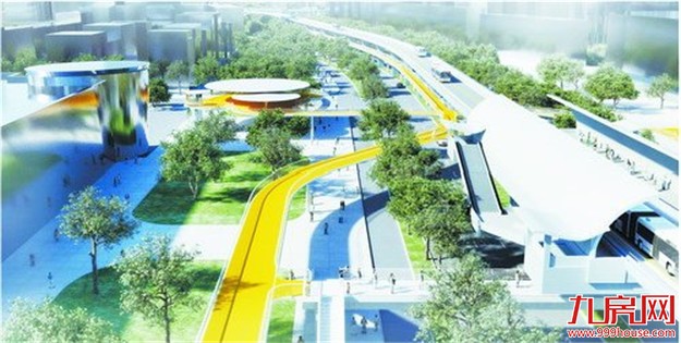 我市拟建“空中”自行车道 设于BRT桥下单侧单向两车道——九房网