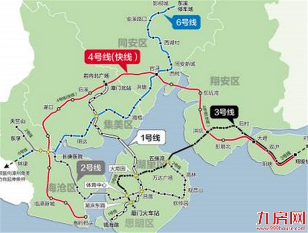 厦门地铁2、3、6号线通车时间提前 最早提前至2019年4月——九房网