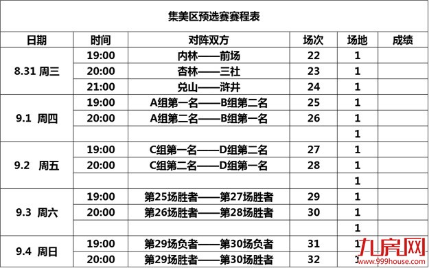 “住宅莲花”杯篮球赛今日再次热血开打——九房网