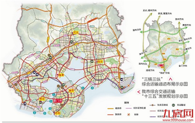 未来五年厦将投450亿完善道路网络 建成“两环八射”——九房网