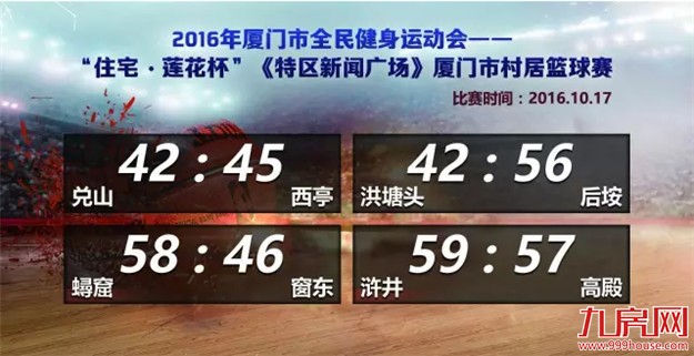 精彩不容错过！住宅 · 莲花杯《特区新闻广场》村居篮球赛18日晚继续开打！——九房网