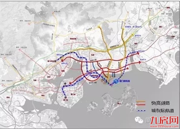 “十三五”厦门规划12条跨海通道 其中3条为轨道跨海通道——九房网 “十三五”厦门规划12条跨海通道 其中3条为轨道跨海通道——九房网
