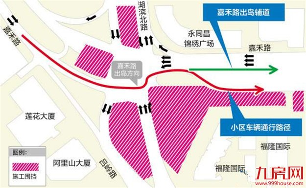 吕厝跨线桥通行方式有变 21日起进岛方向封闭三个月——九房网