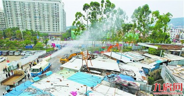 思明区拆除前村路口历史遗留搭盖1.2万平 并将绿化提升改造——九房网