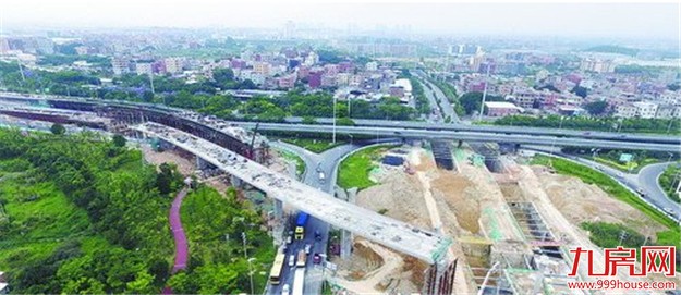 民安大道与翔安大道立交A、B桥主体完工 预计明年3月试通车——九房网