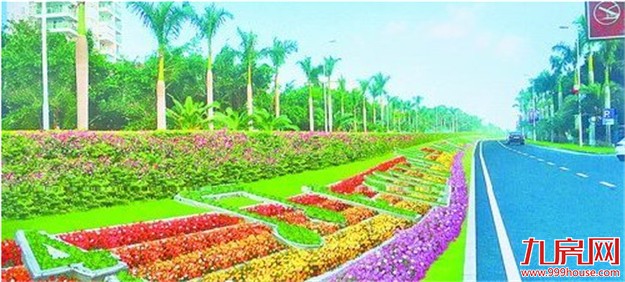 环岛路花化彩化方案出炉 基本实现步游道全线贯通——九房网