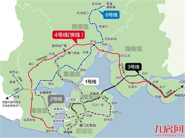 地铁1号线9月试运营！10条地铁站点完整版出来了…厦门进入地铁元年！——九房网