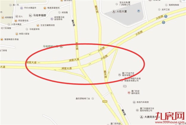 嘉禾路湖里大道路口 11日起不再四向禁左——九房网