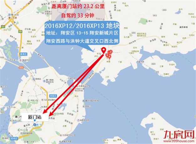 快讯！世茂以9.95亿配建4500㎡ 折合楼面价33389元/㎡竞得翔安2016XP13地块——九房网