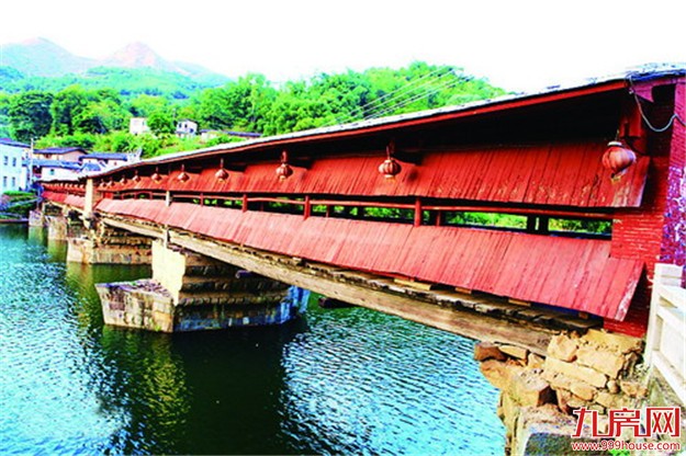 同安首座廊桥年底飞跨东溪 是一座闽南风格的廊桥——九房网