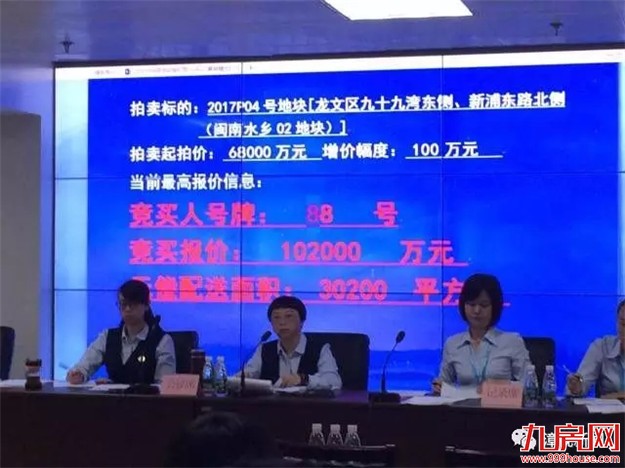 土拍快讯！禹洲以10.2亿再得漳州2017P04地块 楼面价10801.19元/㎡！——九房网