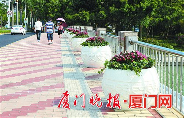 我市道路绿化玩出新花样 “骑马挂”“立体花钵”为夏日街头添美景——九房网