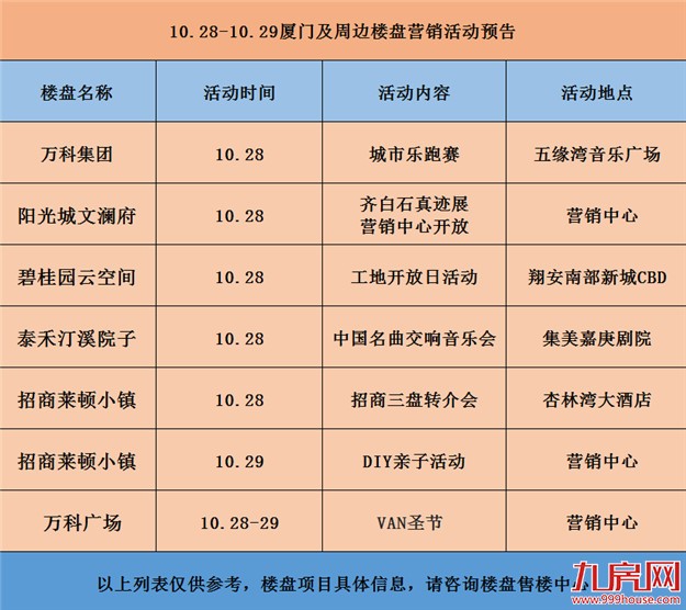 活动预告——九房网