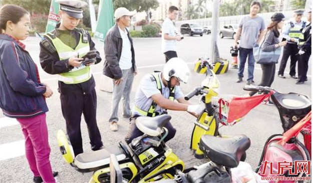 厦门昨日869起电动车违法被查 今后将对33个路段重点整治——九房网