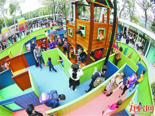 中山公园儿童乐园重新开放后人气火爆 市民获得感满满——九房网