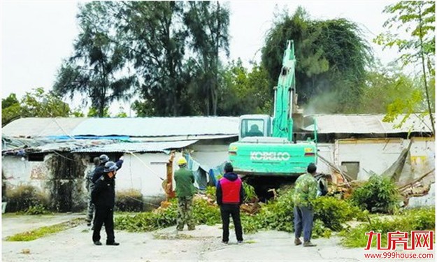 非法侵占土地 岛内市中心3处历史违建被拆面积550平——九房网