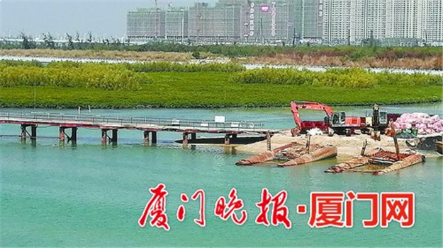 下潭尾滨海湿地公园新增红树林种植区 建木栈桥和栈道——九房网 下潭尾滨海湿地公园新增红树林种植区 建木栈桥和栈道——九房网