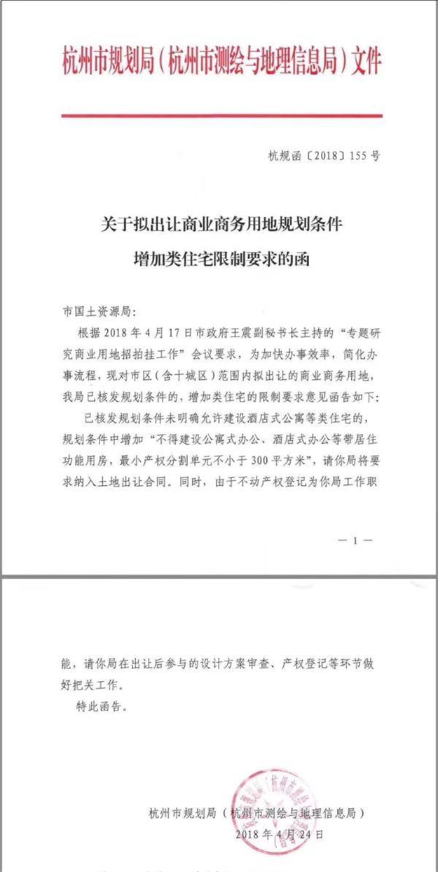 杭州从严限制“类住宅”，商业用地明确不得建公寓式办公用房——九房网