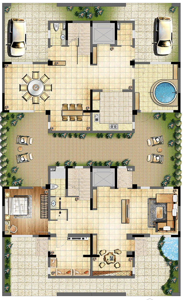 世茂三大爆改款！这样的中式合院刷新想象——九房网