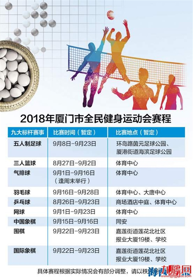 市全民健身运动会 九大标杆赛事昨开始报名——九房网