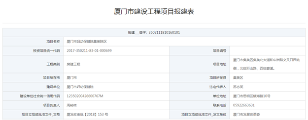 市妇幼保健院集美院区报建 规模800张床位总投约10亿——九房网