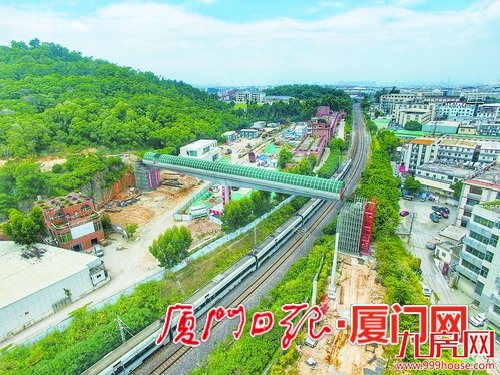 健康步道成功跨越鹰厦铁路 预计年底建成并向市民游客开放——九房网