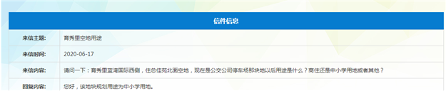 官方：蓝湾国际西侧住总佳苑北面空地规划为中小学——九房网