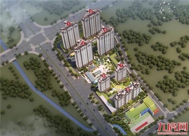 326套！最低9808元/㎡！一天炸出3张预售！最快月初就开盘！——九房网