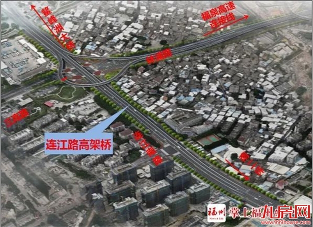 新建一座高架桥!福州市区这里将有大变化!——九房网 新建一座高架桥!福州市区这里将有大变化!——九房网