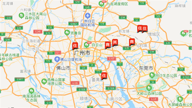 广州一日成交7宗地收金132亿元，仅一宗宅地达到政府限价——九房网