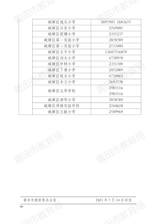 家长注意！莆田中心城区招生方案出炉！附学校划片…——九房网