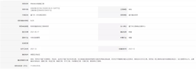 重磅！又一进出岛通道！同安直通岛内！总投71亿！拟12月开工！——九房网