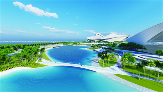 新体育中心引海入湾打造绿岛 预计明年上半年开工——九房网