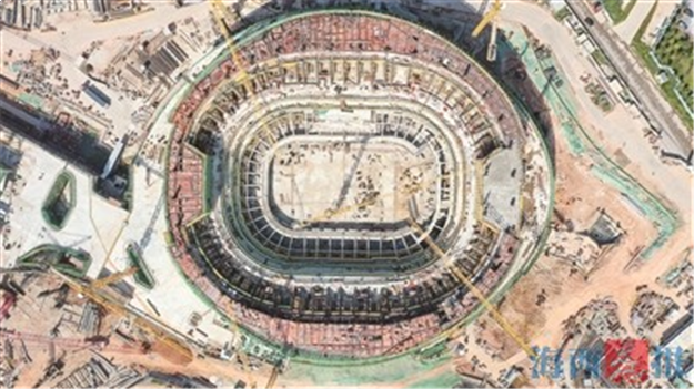 新体育中心"一场两馆"主体混凝土结构9月封顶——九房网