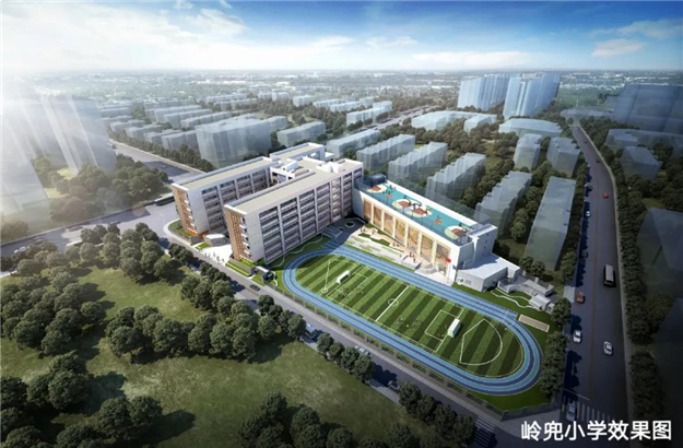 何厝岭兜旧村改造片区岭兜小学教学楼主体封顶！——九房网