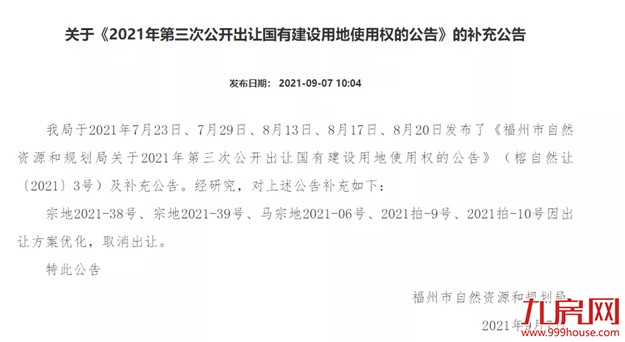 9宗摇号!11宗宅地超70亿成交!刚刚,福州第二轮集中土拍交卷——九房网 9宗摇号!11宗宅地超70亿成交!刚刚,福州第二轮集中土拍交卷——九房网